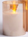 Flameless gold candle small