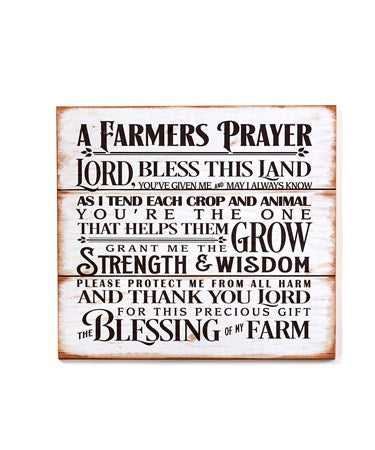 Farmers Prayer sign