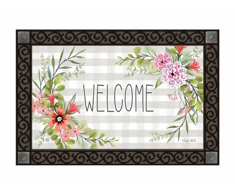 Summertime Gingham doormat