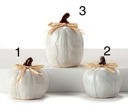 Ceramic pumpkin (3 styles)
