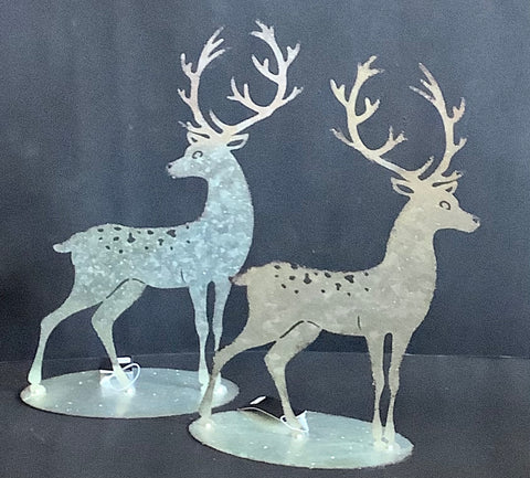 Laser cut metal deer small (2 styles)