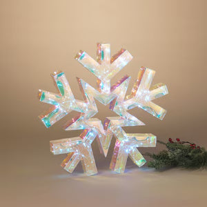 Lighted Holographic Snowflake 18 inch