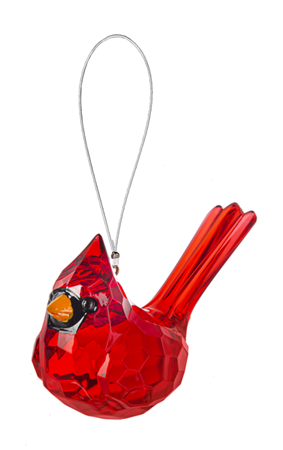 Acrylic cardinal ornaments