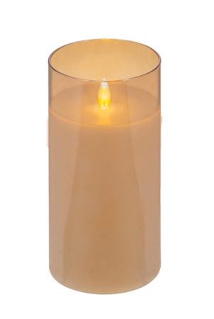 Flameless gold candle medium