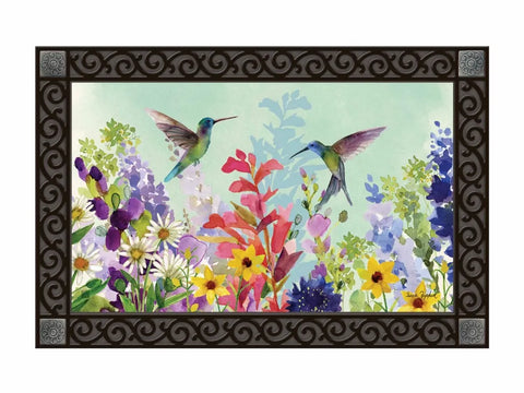 Spring Hummingbirds doormat