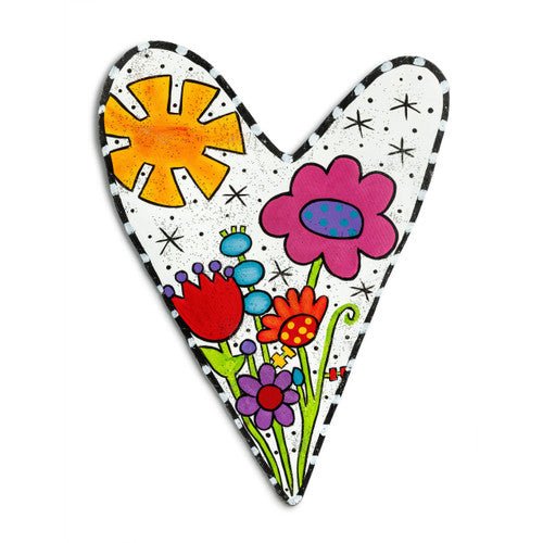 Heart floral wall hanging