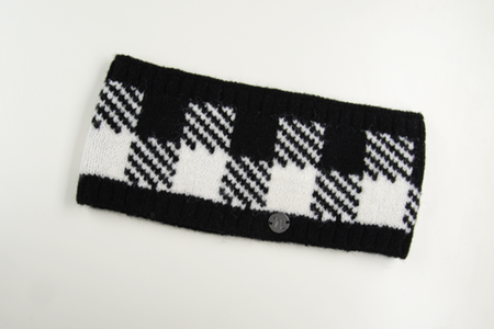 Checkered plaid headband