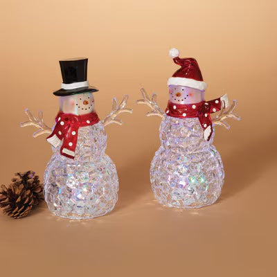 Lighted acrylic Snowman (2 styles)