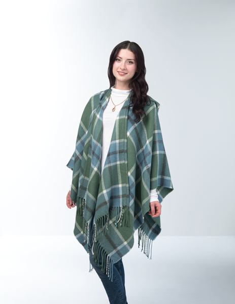 Checkered hooded wrap (2 colors)