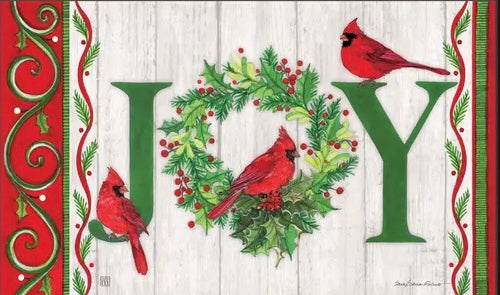 Cardinal Joy doormat