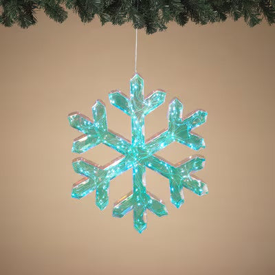 Lighted Holographic Snowflake 15.75 inch