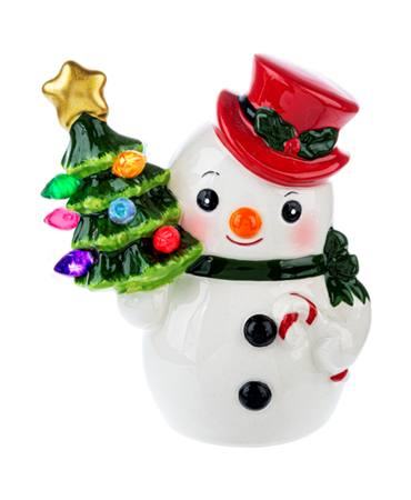 LED light up retro snowman