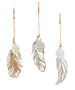 Memorial Feather Ornaments (3 styles)