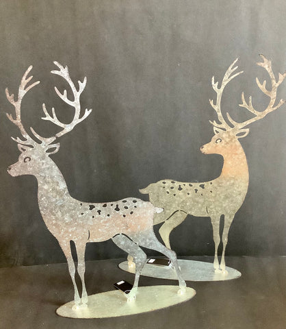laser cut metal deer large (2 styles)