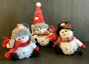 Light up snowman ornament (3 styles)