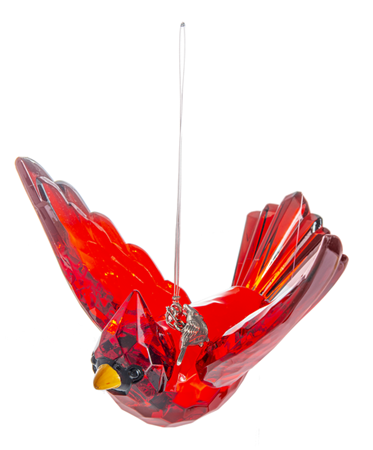 Cardinal Ornament with charm