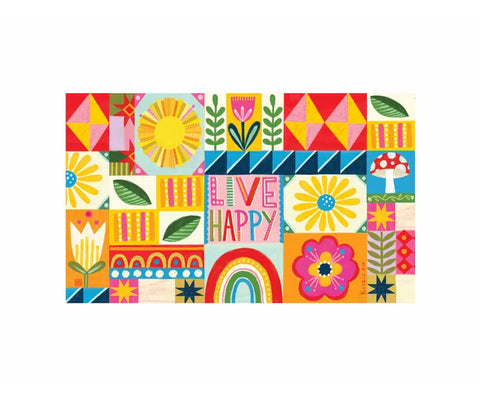 Summer quilt doormat