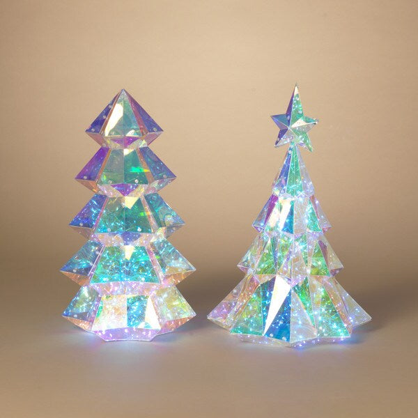 Lighted Holographic Tree 20.5 inches (2 styles)