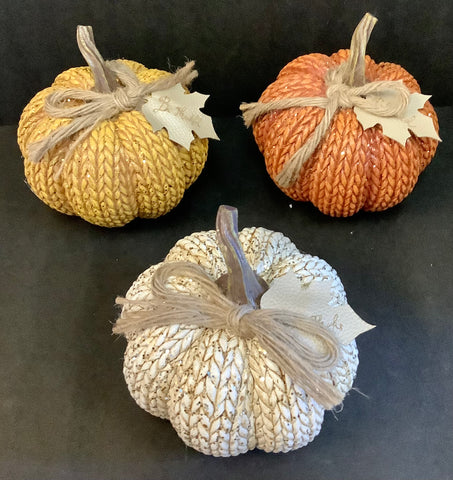 Glitter harvest pumpkin (3 colors)