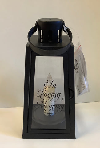 In loving memory lantern (plastic)