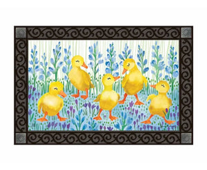 Duck dance door mat