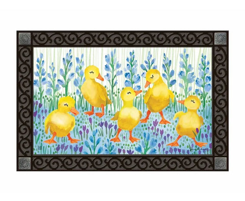 Duck dance door mat