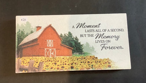 A moment lasts-memorial marble paver