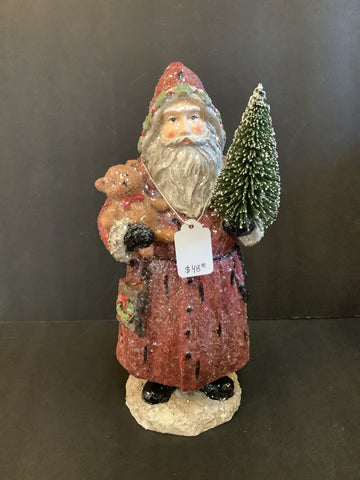 Santa with Teddy Bear