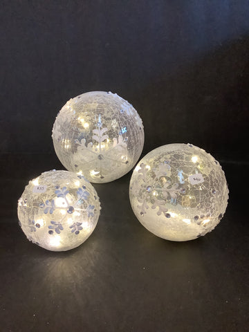Snowflake globes (3 sizes)