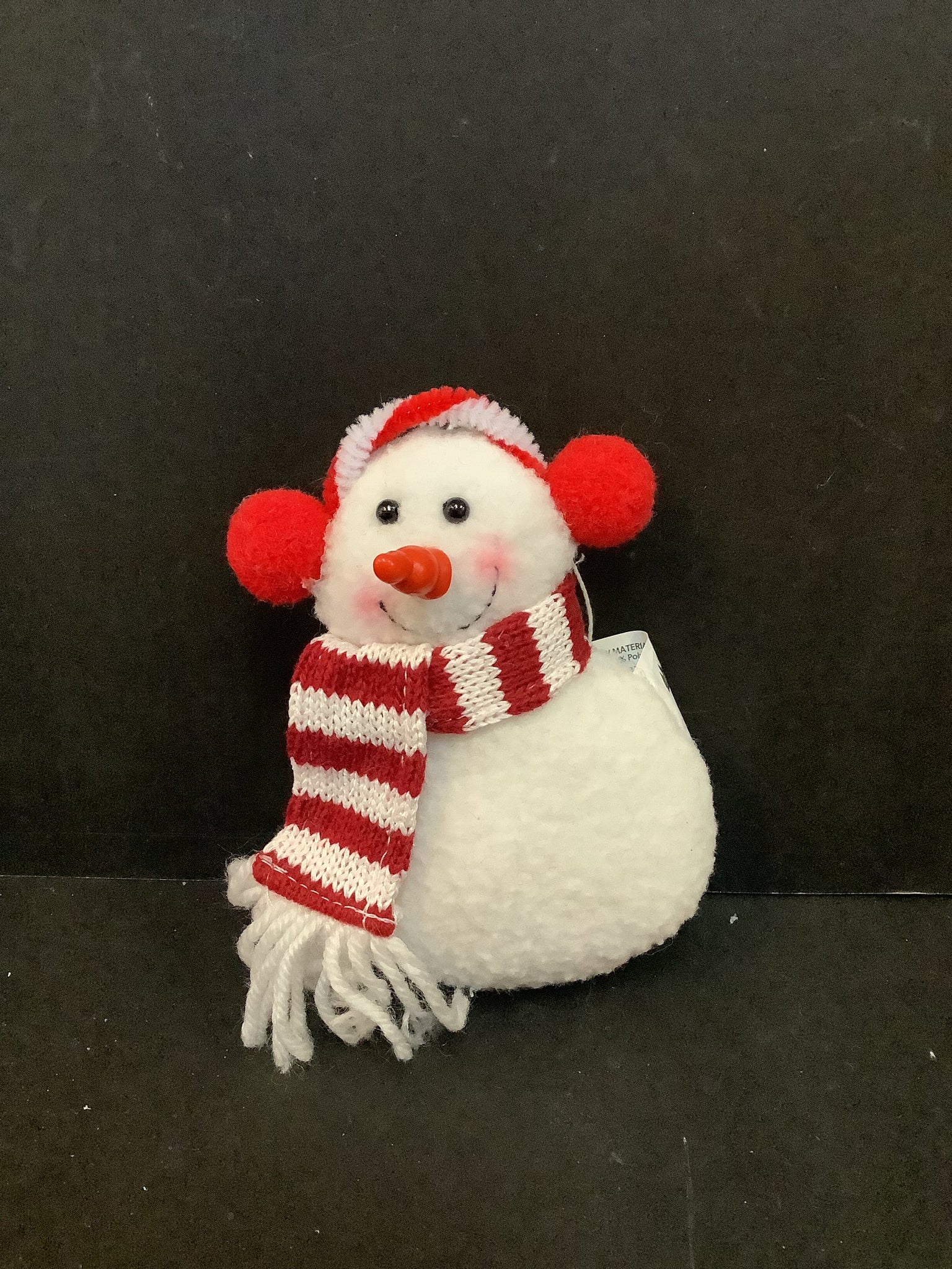 Stuffed snowman ornament