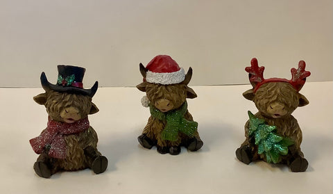 Winter highland cow (3 styles)