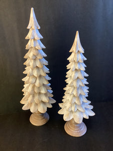 White distressed tree (2 sizes)
