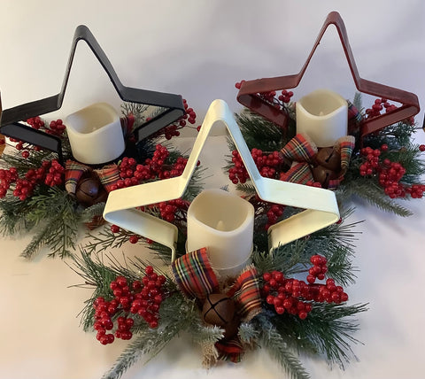 Metal Star candle ring (3 colors)