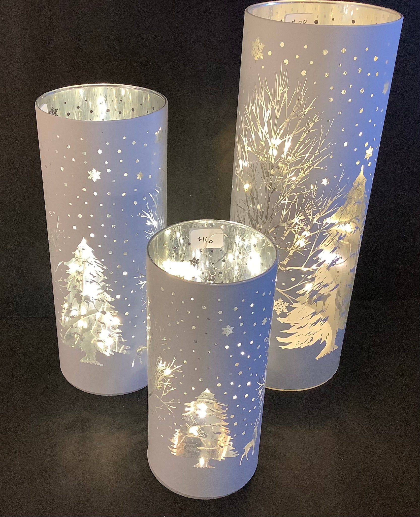 Lighted Winter Scene Cylinder (3 sizes)