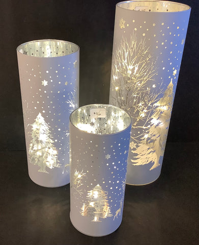 Lighted Winter Scene Cylinder (3 sizes)