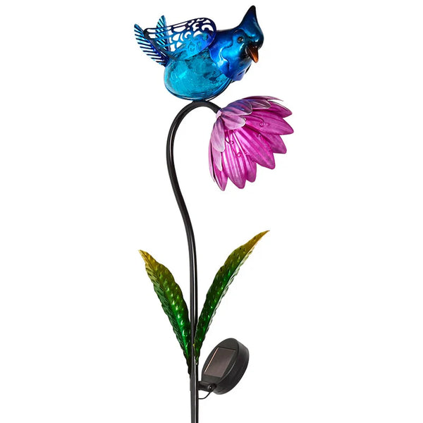 Solar bird with flower (3 colors)