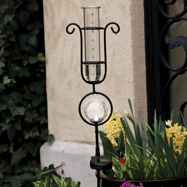 Solar rain gauge