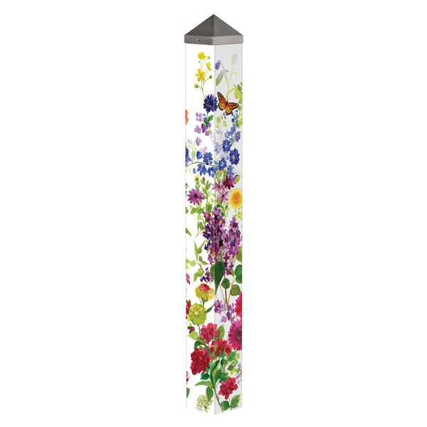Watercolor Flowers Art pole