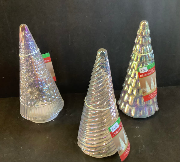 Lighted iridescent tree assorted styles
