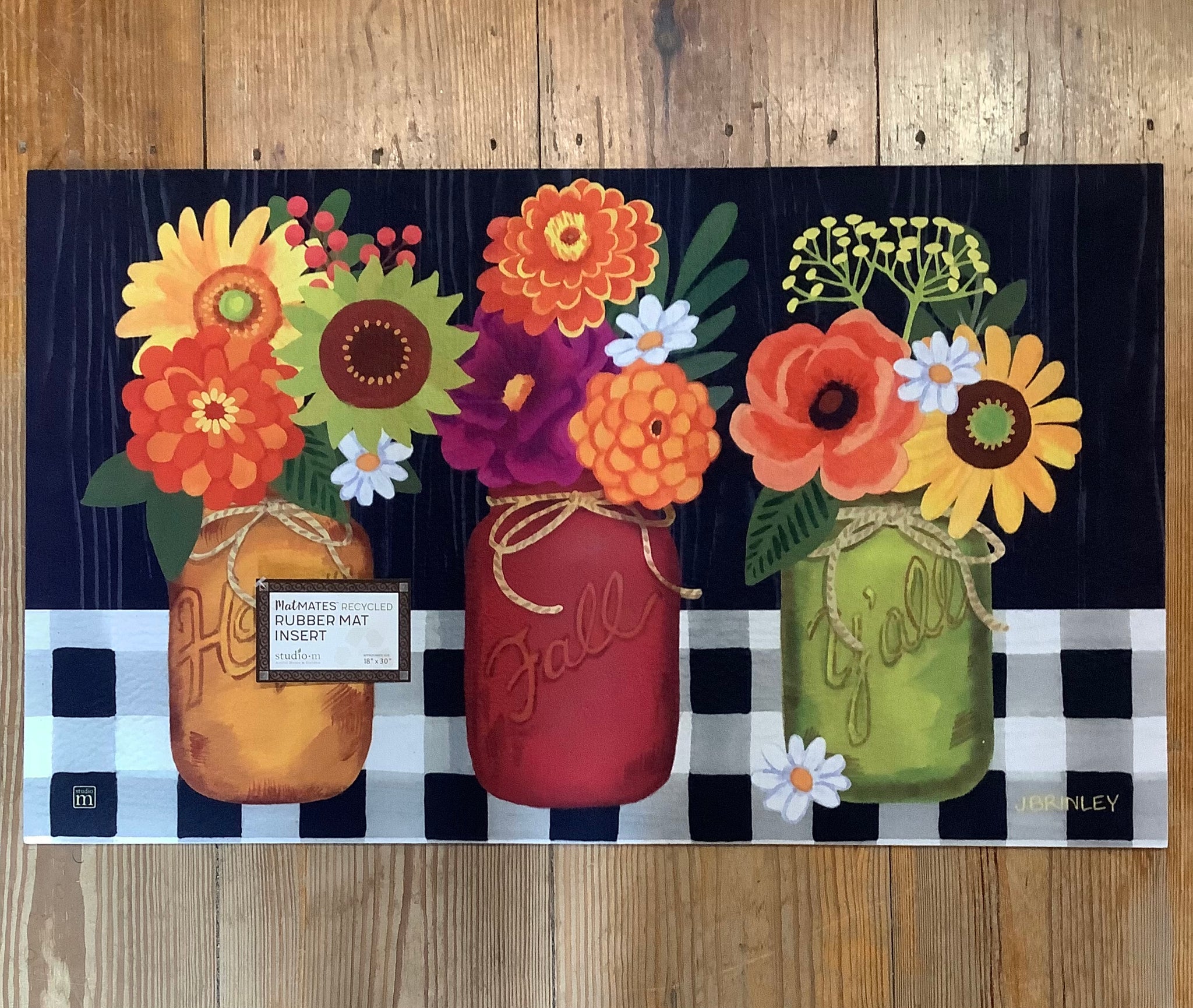 Autumn blooms doormat