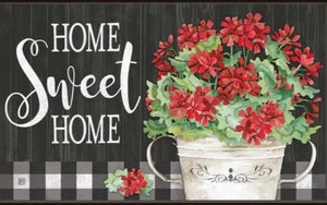 Sweet Home Geraniums doormat