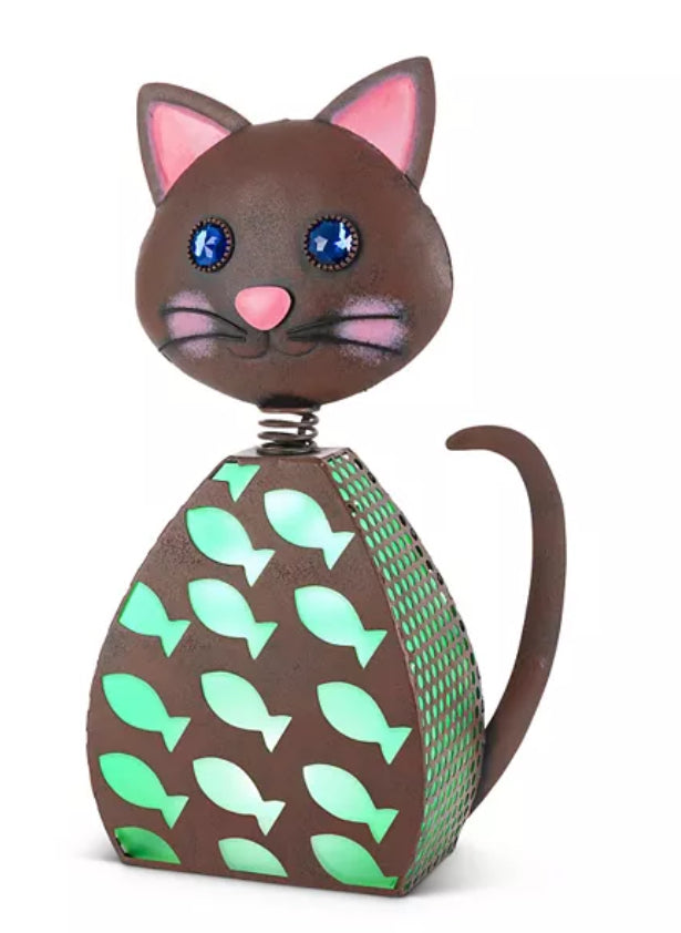 Solar Garden Cat