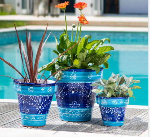 spanish style pots for plants Cadiz planter (3 sizes) – Tipsord's Florist and Gifts