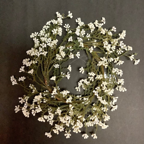 White mini berry candle ring