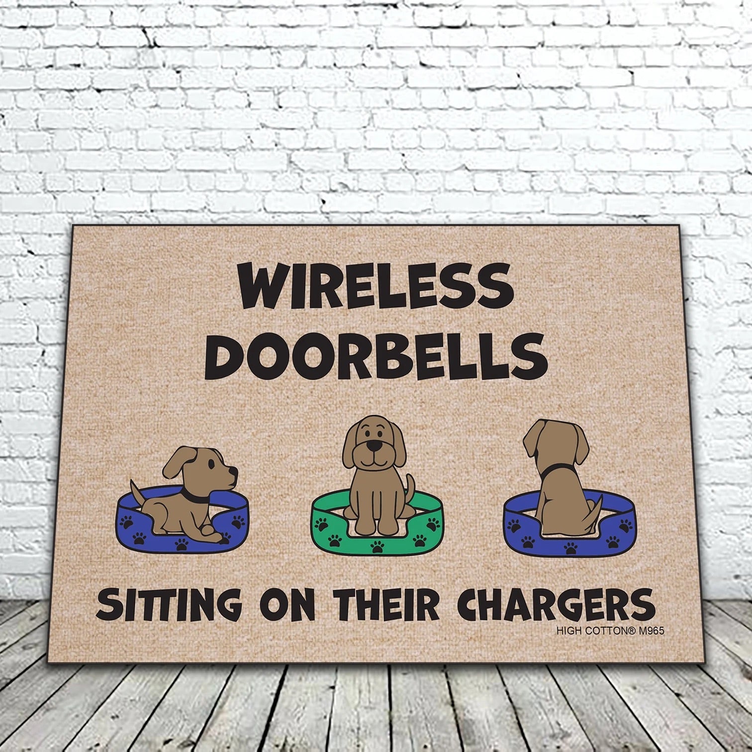 Wireless doorbell doormat