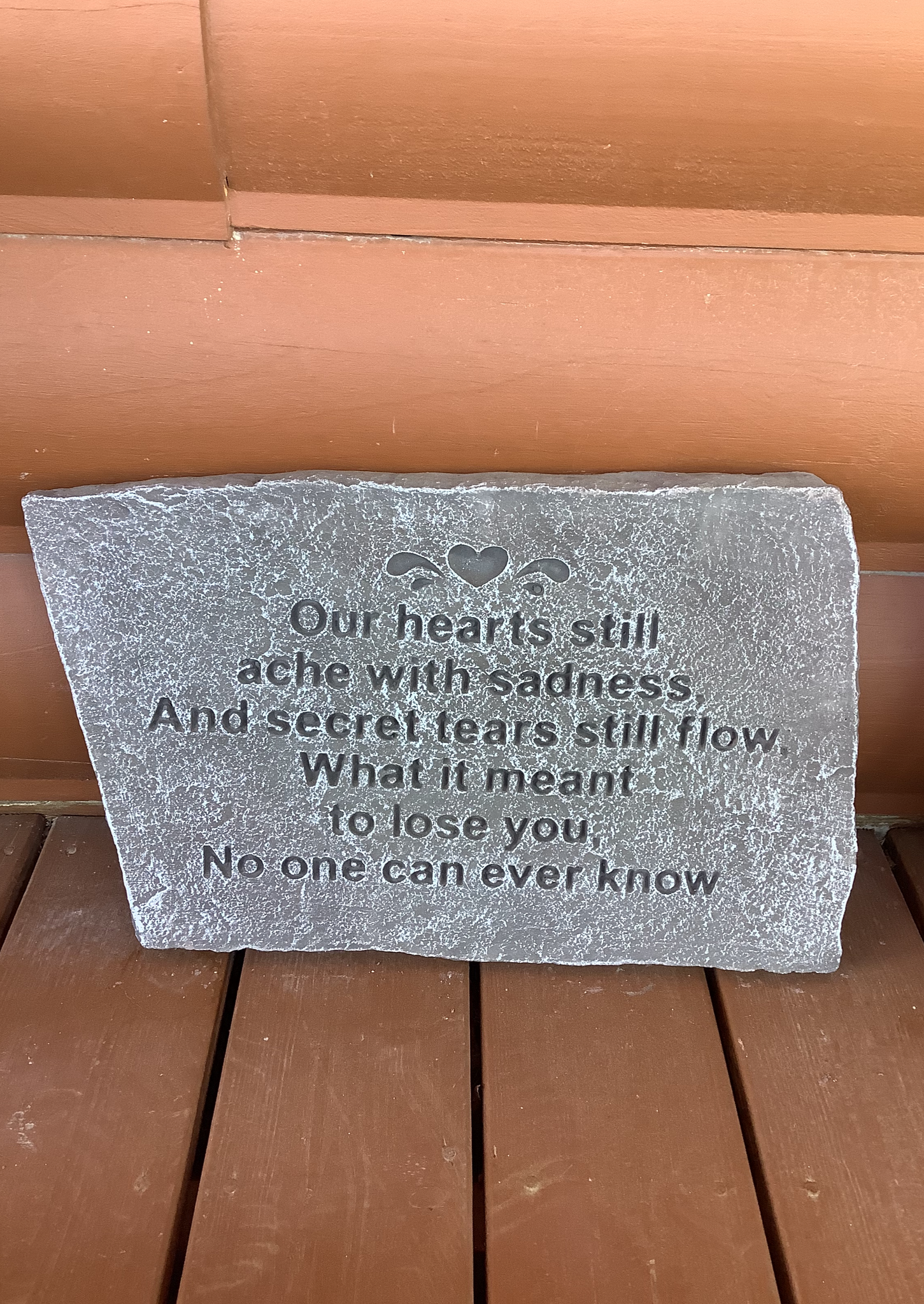 Concrete Memorial  Our hearts still ache