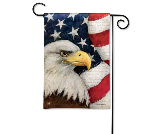 American Eagle garden flag