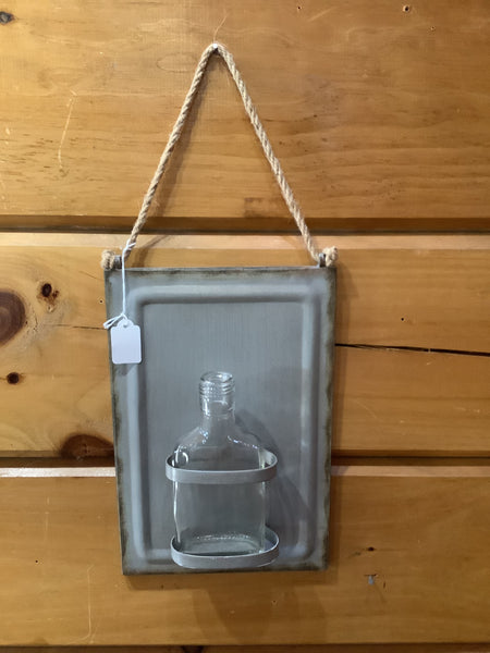 Glass bottle wall hanging (2 colors)