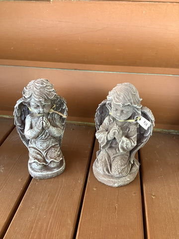 Concrete Praying kids (boy and girl)