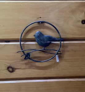 Metal bird hanging